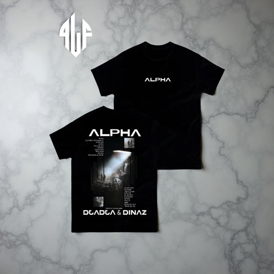 T-shirt de l'album "Alpha" de Djadja et Dinaz.