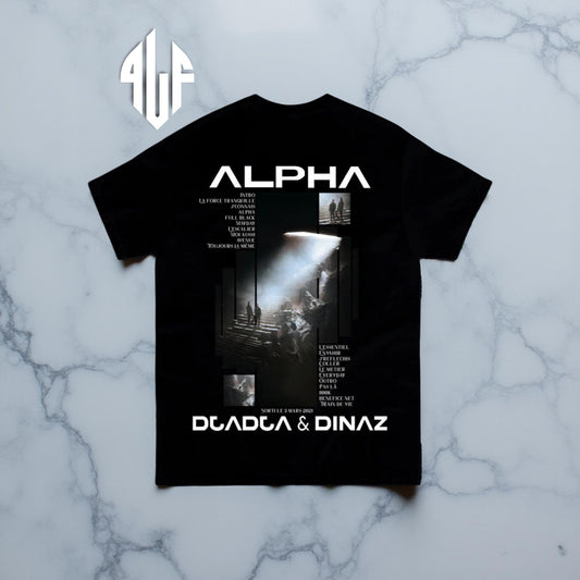 T-shirt de l'album "Alpha" de Djadja et Dinaz.